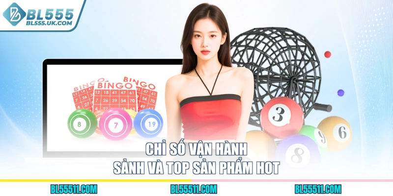 Chỉ số vận hành sảnh và top sản phẩm hot