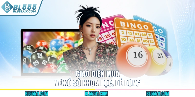 Giao diện mua vé xổ số khoa học, dễ dùng